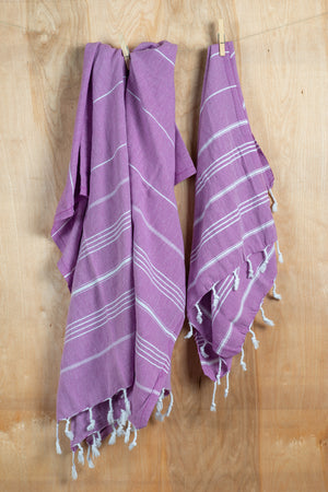 Classic Hammam Towel- Purple