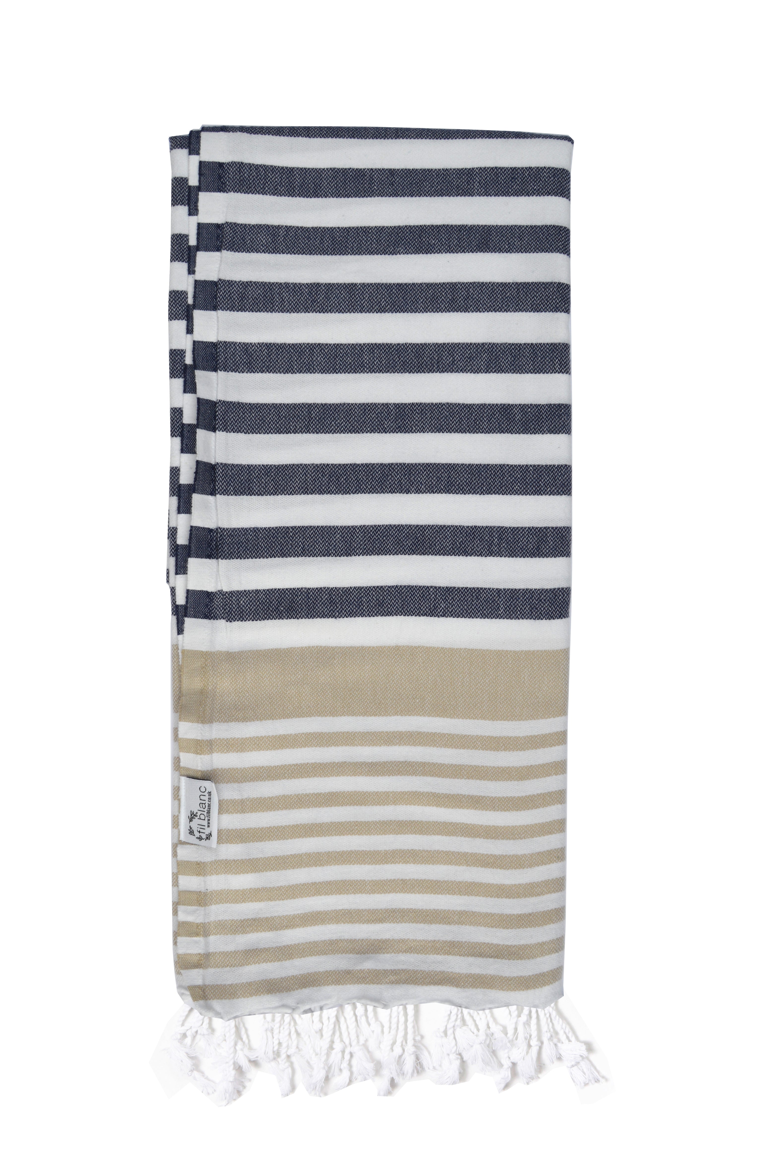 Multi Coloured Classic Hammam Towel-Navy